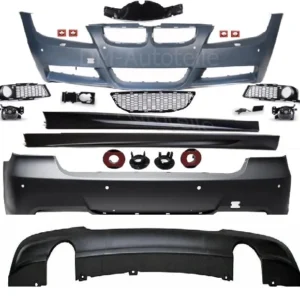 Bmw E90 kjolpaket Msport 05-08 Sedan (Välj Färg: Olackerad, Stötfångare bak: utblås vänster)