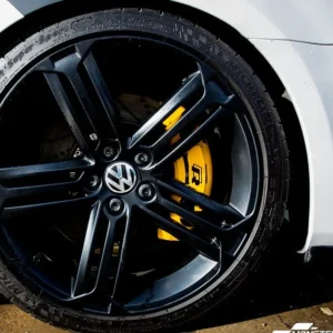 Volkswagen R Logga bromsdekaler stickers 4-Pack (Välj en produktvariant: Svart)