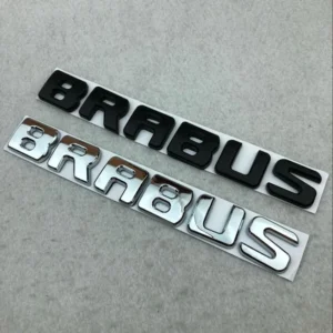 Mercedes Brabus emblem Baklucka (Välj Färg: Svart)