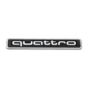 AUDI Quattro Emblem svart/krom