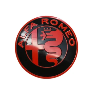 Alfa Romeo emblem motorhuv / baklucka (Välj en produktvariant: Svart/Röd)