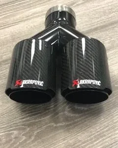 Utblås kolfiber Ändrör Akrapovic Svarta 2,5
