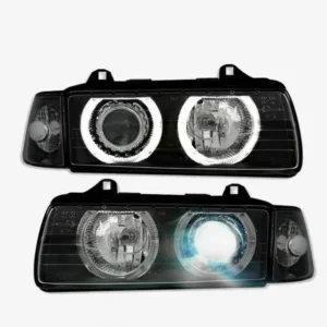 Angel Eyes BMW e36 Svart Strålkastare