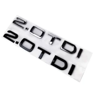 Audi 2.0 tdi Motorkod Emblem 2.0tdi (Välj en produktvariant: Blanksvart)