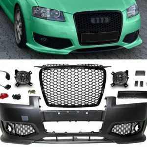 Audi A3 RS-look front 8P 8PA 2003-2008 (Välj en produktvariant: Olackerad)