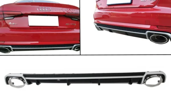 Audi A4 B9 RS4-look diffusor 2016-2019
