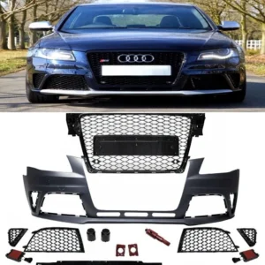 Audi A4 front B8 2007-2011 RS4-look (Välj en produktvariant: Olackerad)