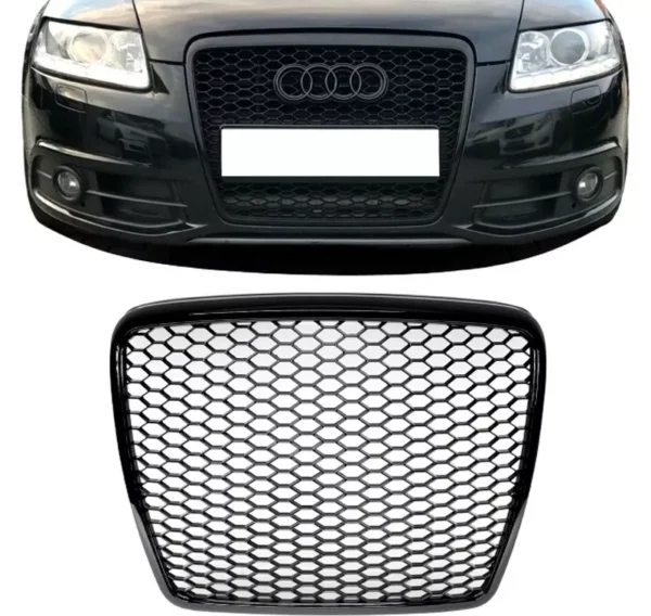 Audi A6 C6 Grill 4F 04-11 RS6 (Välj en produktvariant: Blanksvart)