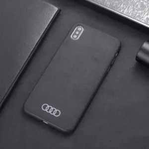 Audi Alcantara Mobilskal (Välj en produktvariant: IPHONE-13/14)