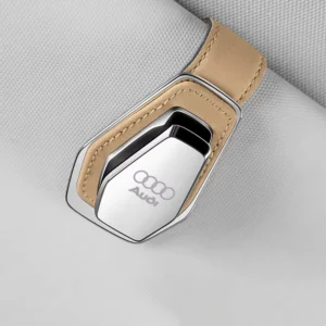 Audi Glasögonhållare Till bilen Läder Solglasögon (Välj Färg: Beige)