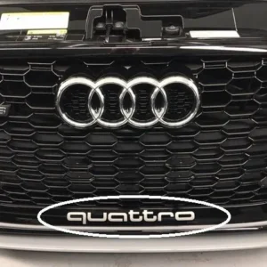 Audi Quattro emblem logga till RS Grill (Välj en produktvariant: Silver)