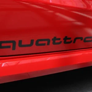 Audi Quattro stickers 2-Pack (Välj Färg: Svart)