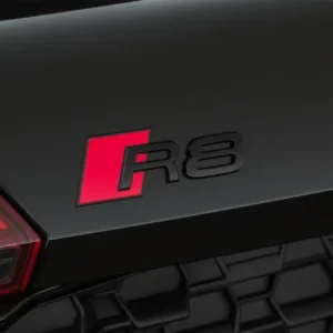 Audi R8 emblem logo (Välj en produktvariant: Blank svart)
