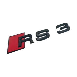 Audi RS3 emblem Modellbeteckning Svart