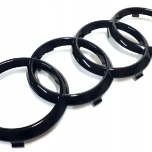 Audi Ringar Emblem Q7 316mm SQ7 (4M) (Välj en produktvariant: Blanksvart)