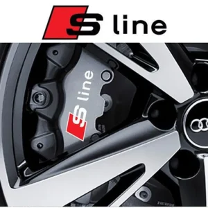 Audi S-line S line dekaler Bromsdekaler (Välj Färg: Silver)