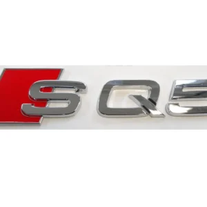 Audi SQ5 Modellbeteckning Emblem Svart / Krom (Välj Färg: Krom)