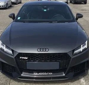 Audi TT R8 emblem ringar Blanksvart