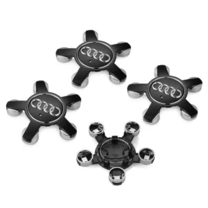 Audi Täckkåpa Centrumkåpor Svarta 134mm