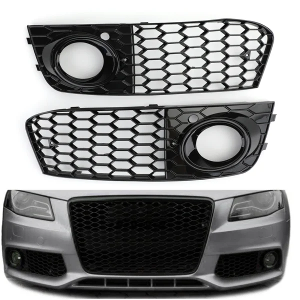 Audi Dimljusgaller A4 B8 RS honeycomb 08-11