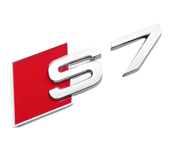 Audi modellbeteckning S7 Krom Emblem