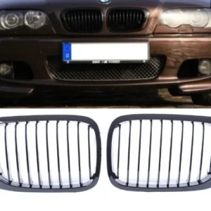 BMW E46 Coupe Grillar Njurar 99-03 (Singelribb) (Välj en produktvariant: Blanksvart)