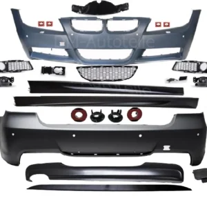 BMW E91 Touring kjolpaket M-tech Pre-Lci (Välj en produktvariant: Olackerad, Stötfångare fram: Utan PDC)