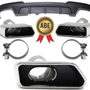 BMW F10 F11 M550 M-Performance Kit (Välj en produktvariant: Blanksvart)