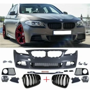 BMW F10 F11 Stötfångare fram M-Front + Grill (Välj en produktvariant: Lackerad i bilens färgkod)