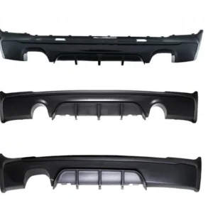 BMW F22 F23 Mperformance diffuser (Välj en produktvariant: Lackerad Mattsvart, Diffuser: 2 rör till vänster)