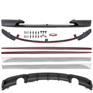 BMW F30 F31 M-Performance kit (Välj en produktvariant: Blanksvart, Diffuser: 335 två utblås)