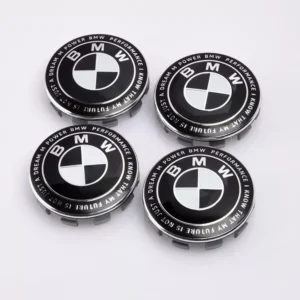 Fälgemblem Bmw 68mm Centrumkåpor 50th annirversary (Emblem: Svart/Vit)
