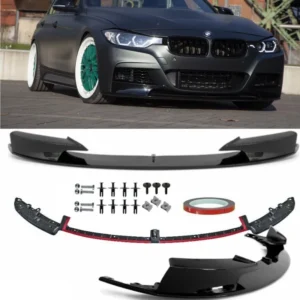 BMW Frontläpp M Performance F30 F31 Premium (Välj en produktvariant: Blanksvart (Lackerad))