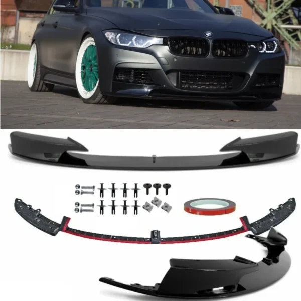BMW Frontläpp M Performance F30 F31 Premium (Välj en produktvariant: Blanksvart (Lackerad))