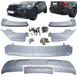 BMW X5 E70 Aerodynamik paket 2007-2010 (Välj en produktvariant: Lackerad Mattsvart)