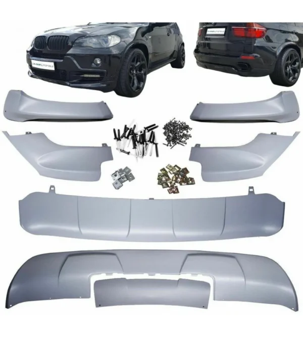 BMW X5 E70 Aerodynamik paket 2007-2010 (Välj en produktvariant: Lackerad Mattsvart)