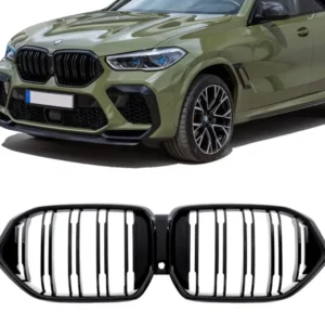 BMW X6 G06 Grill M Njurar Matt / Blank (Välj en produktvariant: Blanksvart)