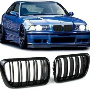 Bmw E36 grill 96-99 Face lift (Blanksvart)
