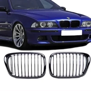 Bmw E39 Grill Njurar Singelribb Face lift (Fler färger) (Välj en produktvariant: Silverkrom)