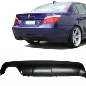 E60 E61 M-Sport Diffuser Singel (Välj en produktvariant: Lackerad Blanksvart)