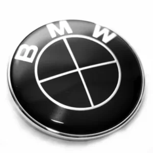 Bmw Emblem 73mm solida färger (74mm) (Emblem: 73mm Helsvart)