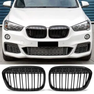 Bmw Grill X1 F48 Blank & Matt (Välj en produktvariant: Blank svart)