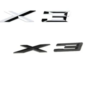 Bmw X3 emblem E83 F25 G01 (Välj en produktvariant: Blank svart)
