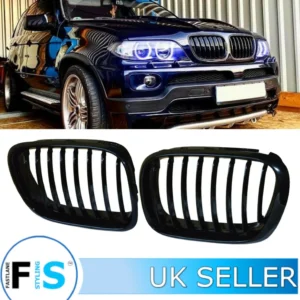 Bmw X5 E53 Grill 99-03 (Välj en produktvariant: Mattsvart)