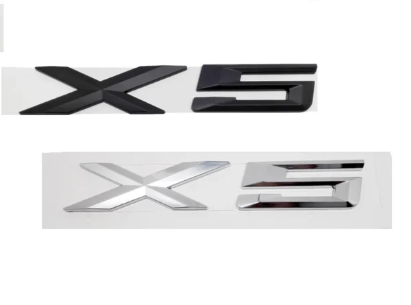 Bmw X5 emblem E53 E70 F15 (Välj en produktvariant: Blank svart)
