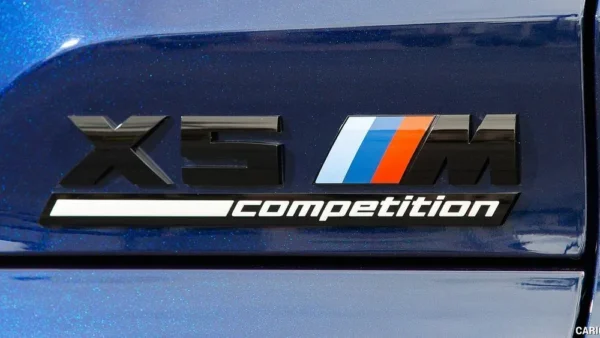 Bmw X5M Competition logo emblem Svart