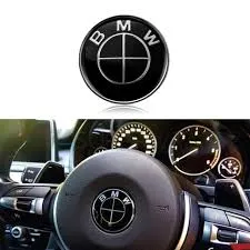 Bmw ratt emblem 45mm solida färger (Välj Färg: Helsvart)