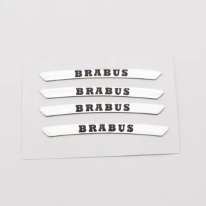 Brabus fälg stickers silver 4st