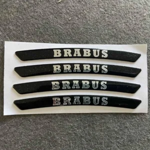 Brabus fälg stickers svart 4st