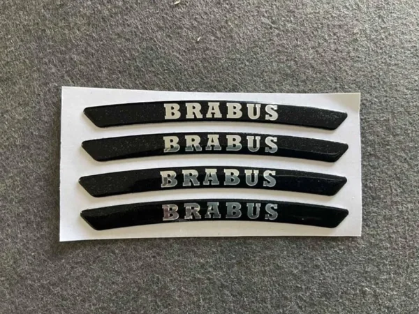 Brabus fälg stickers svart 4st